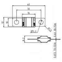 MTA MidiVAL Sicherungshalter Standard inkl. Sicherung 30A bis 125A (Auswahl)