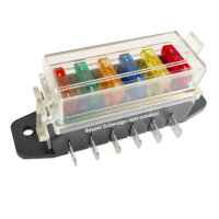 Sicherungshalter | MTA UniVAL | 6-fach | 32V | 100A | liegend