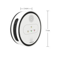 Gasmelder WLAN Gaswarner Methan Propan LPG App LCD 230V Smart Home