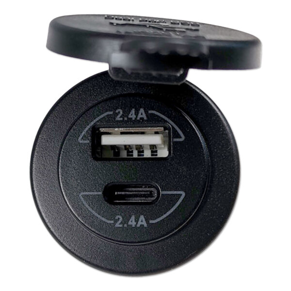 USB Steckdose 12V 24V Typ A + C Motorrad KFZ | Impulse Innovation