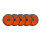Reflektor | AJ.BA | Rund | M4 Bohrung | Orange | Ø60mm | 5 Stück