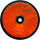 10x AJ-BA Reflektor zum Schrauben Rund 60mm Orange