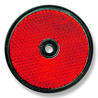 10x AJ.BA Reflektor zum Schrauben Rund 60mm Rot