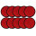 Reflektor | Radex 601 | Rund | M5 Schraube | Rot | Ø60mm | 10 Stück