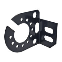 Steckdosenhalterung | 7- & 13-polig | 90° | schwarz