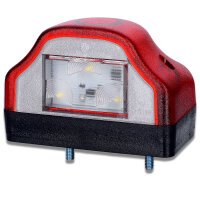 Kennzeichenleuchte LED | Rot | 12–24V | IP67