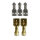 Mikro Relaissockel Satz | 5-polig | inkl. Flachsteckhülsen 6,3mm & 4,8mm