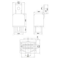 Japan Relais | 4-polig | Schließer (NO) | 12V | 30A