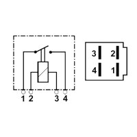 Japan Relais | 4-polig | Schließer (NO) | 12V | 30A