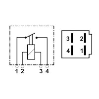 Japan Relais Schließer 4-polig 12V 30A