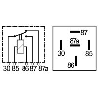 Mini Relais | 5-polig | Wechsler (CO) | 12V | 40/15A