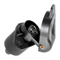Anhängersteckdose | 3-polig | 12V | 25A | Flachstecker