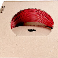 Kabel | 1-Adrig | H05V-K | 1x0,75mm² | Rot | 100m Rolle