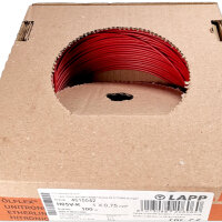 Kabel | 1-adrig | H05V-K | 0,75mm² | Rot | 100m Rolle