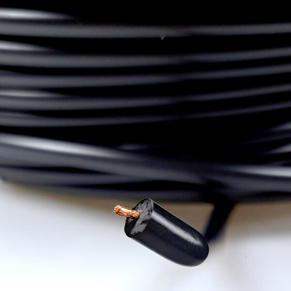 Zündkabel | Ø7mm | 1mm² | Schwarz | Meterware