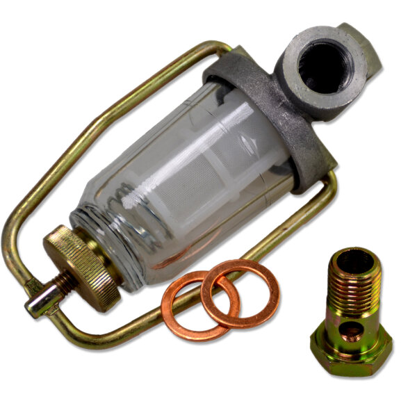 Kraftstofffilter | Diesel | Vorfilter komplett mit Schauglas & Siebeinsatz | M14x1,5