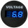 Voltmeter | Digital | LED-Anzeige 3-stellig Blau | 6-33V | Einbau | Ø29mm