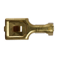 Flachsteckhülse 8mm 1,5-2,5mm² mit Rastnase Messing Crimp | F800