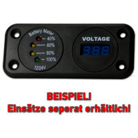 Einbaurahmen doppelt Ø29mm 12V Steckdose USB | Impulse Innovation