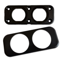 Einbaurahmen | doppelt | 2x Ø29mm | mit Blende |...