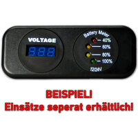 Einbaurahmen | doppelt | 2x Ø29mm | mit Blende | 108x44mm