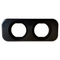 Einbaurahmen | doppelt | 2x Ø29mm | mit Blende | 108x44mm