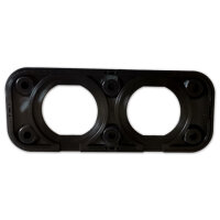 Einbaurahmen | doppelt | 2x Ø29mm | mit Blende | 108x44mm