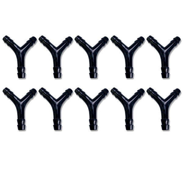 Schlauchverbinder | Y-Form | 8mm | 10 Stück