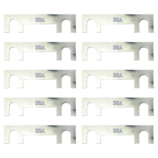 MIDI Streifensicherung 30A 10 Stück 12V 24V M5 30mm | MTA