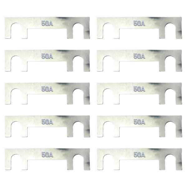 MIDI Streifensicherung 50A 10 Stück 12V 24V M5 30mm MTA