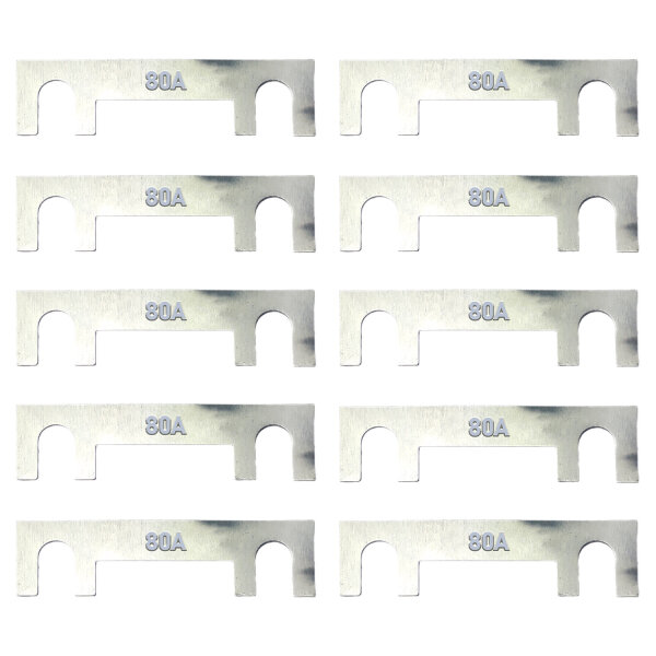 MIDI Streifensicherung 80A 10 Stück 12V 24V M5 30mm | MTA