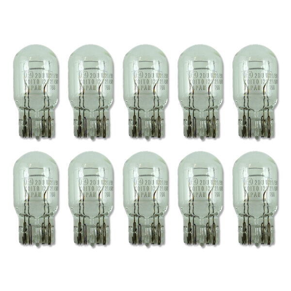Leuchtmittel | W2,1x9,5d | T20 | 12V | W21/5W | 10 Stück