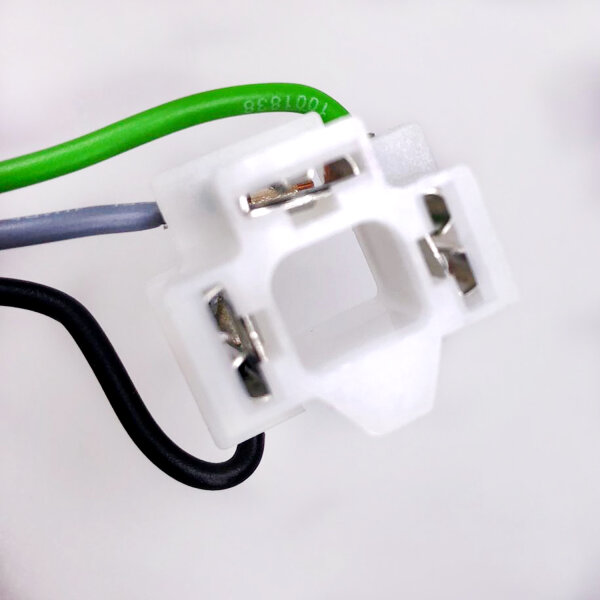 Lampensockel | P43t | H4 | Weiß | mit Kabel