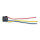 Lampensockel | P43t | H4 | Schwarz | 15cm Kabel