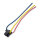 Lampensockel | P43t | H4 | Schwarz | 15cm Kabel
