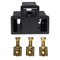 Lampensockel | P43t | H4 | Schwarz | inkl. Terminals