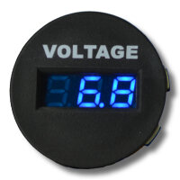 Voltmeter | Digital | LED Blau | 6-33V | Ø29 mm |...
