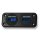 Doppelarmatur | 2x Digital-Voltmeter LED Blau | 6–33V | Ø29mm | Einbaurahmen 100x45mm