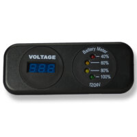 Doppelarmatur | Voltmeter | 4-LED Analog & 3-stellig...