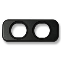 Doppelarmatur | Voltmeter | 4-LED Analog & 3-stellig Digital Blau | 7–33V | Ø29mm | Einbaurahmen 108x44mm
