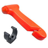 Nothammer | Orange | mit Gurtschneider & Wandbefestigung
