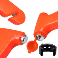 Nothammer | Orange | mit Gurtschneider & Wandbefestigung
