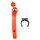 Nothammer | Orange | mit Gurtschneider & Wandbefestigung