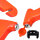 Nothammer | Orange | mit Gurtschneider & Wandbefestigung