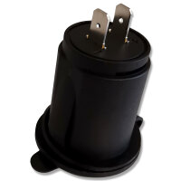 USB Doppelsteckdose | 12V/24V | 2x USB-A | 5V 2,1A | Ø29mm