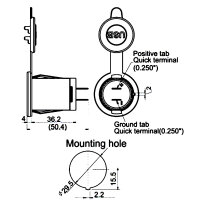 USB Doppelsteckdose | 12V/24V | 2x USB-A | 5V 2,1A | Ø29mm