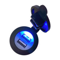 USB Steckdose 12V 24V rund Wohnmobil Motorrad | Impulse Innovation