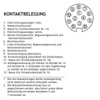 Littelfuse Anhängerstecker 13-polig mit Schutzkappe