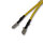 Y-Verbinder 6,3mm | 2x Flachstecker auf 1x Flachsteckhülse | Gelb