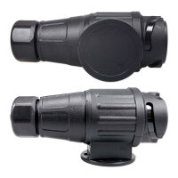 Anhängerstecker | 13-polig | 12V | 16A | Doppeltülle